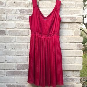 White House Black Market Sz 0 Red Dress